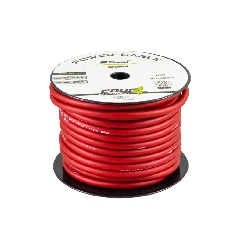 Захранващ кабел 35мм2 червен 4Connect PC35SR Stage1 - Image 2