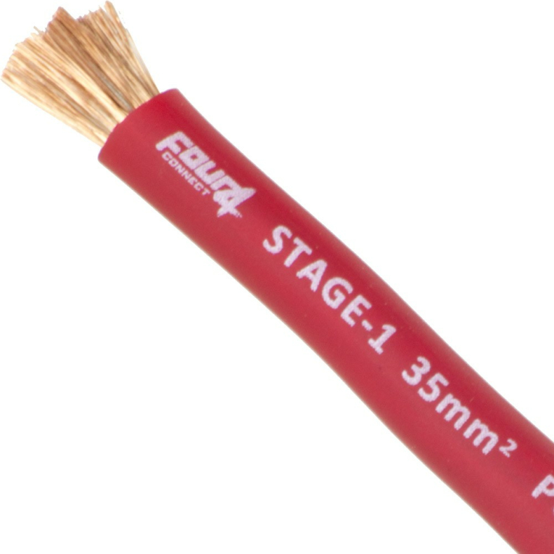 Захранващ кабел 35мм2 червен 4Connect PC35SR Stage1 - Image 3