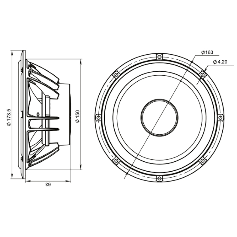 Pride Audio Easy 6,5" component - Image 3