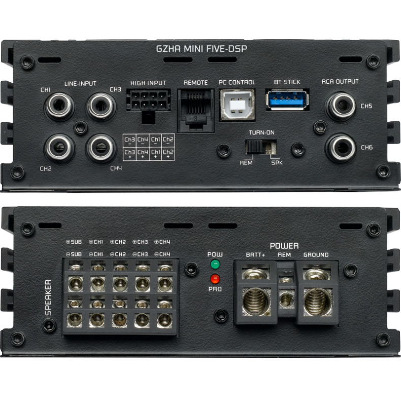 Ground Zero GZHA MINI FIVE-DSP – 6-канален усилвател