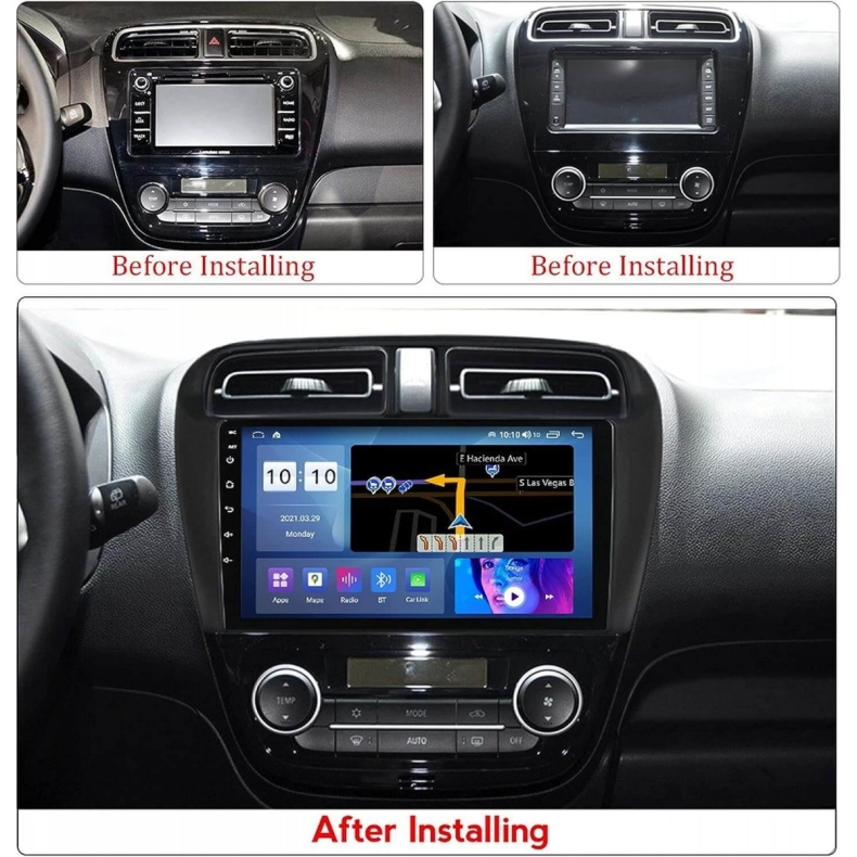 Мултимедия за Mitsubishi Mirage Attrage Space Star (2012–2022) 9″ - Image 3
