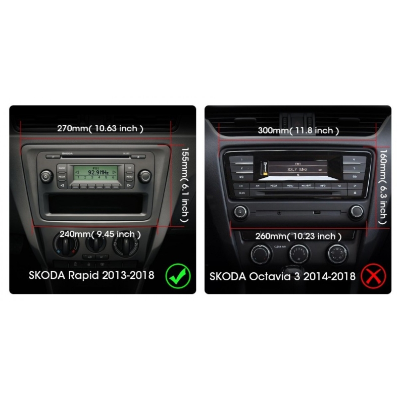 Мултимедия за Skoda Rapid Seat Toledo (2013–2017) 12.3" - Гланц - Image 2