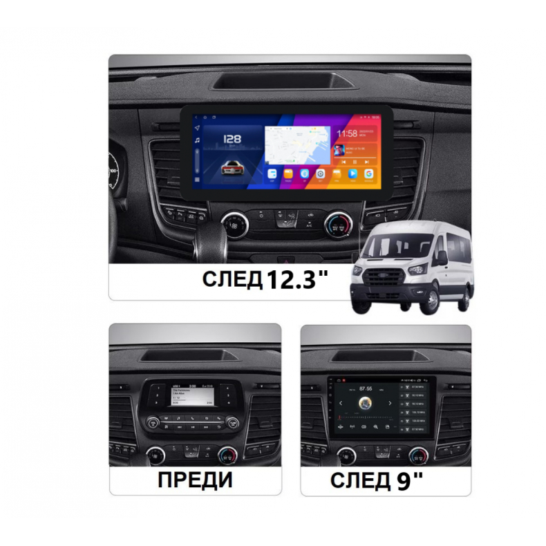 Мултимедия за Ford Transit 350 (2020-2024) 12.3″ - 1DIN + 397 - Image 2