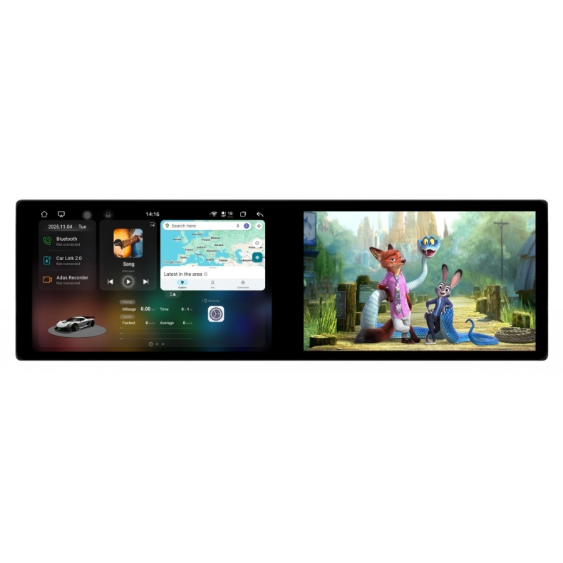 Мултимедия двоен екран за Ford Focus (2004-2011) 23.6" - Климатроник