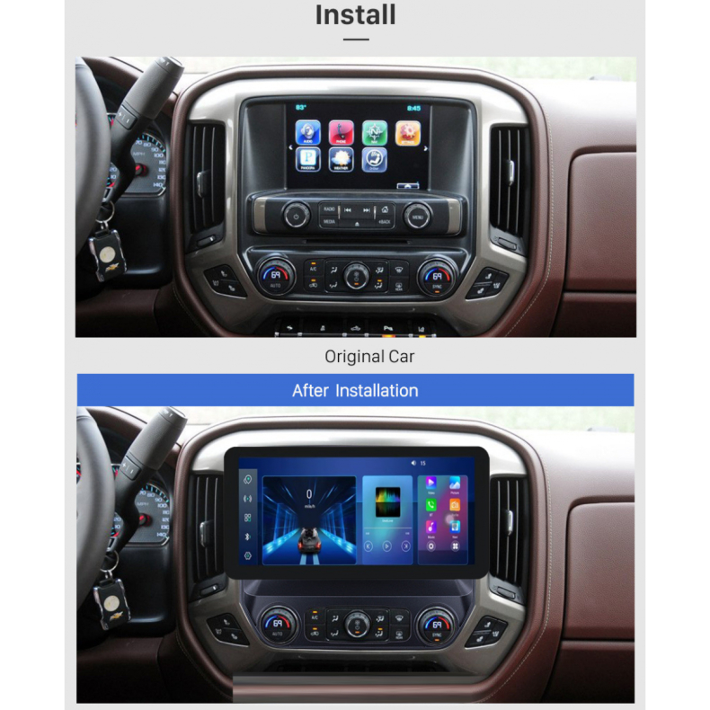 Мултимедия за Chevrolet Silverado GMC Sierra (2014-2019) 12.3″ - Image 2