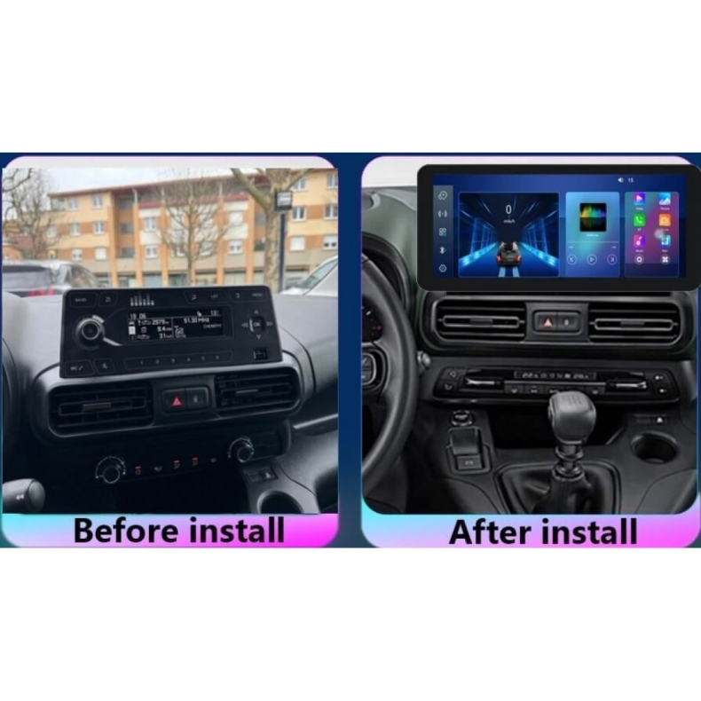 Мултимедия за Citroen Berlingo Peugeot Partner Peugeot Rifter Opel Combo Fiat e-Doblo (2019+) 12.3" +AND1UP +397 - Image 2