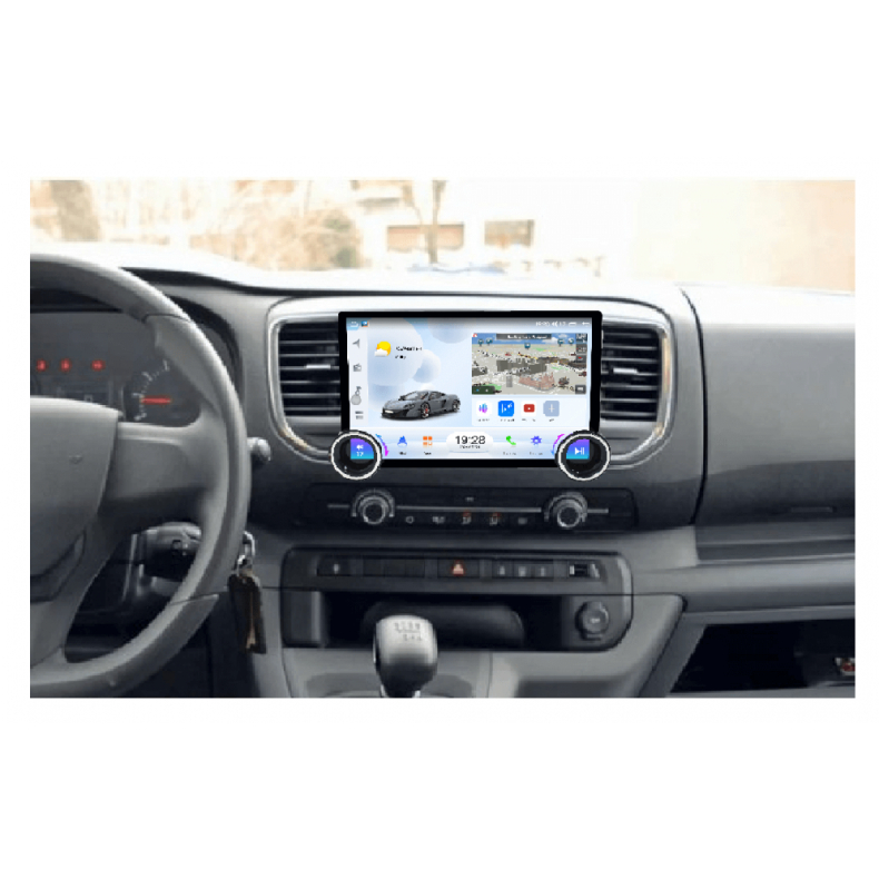Мултимедия за Citroen Jumpy 3 Peugeot Expert 3 Toyota Proace Opel Vivaro Fiat Scudo (2016-2023) 11.5" - Image 2