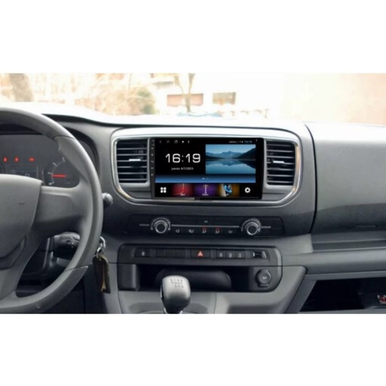 Мултимедия за Citroen Jumpy 3 Peugeot Expert 3 Toyota Proace Opel Vivaro Fiat Scudo (2016-2023) 9" - Image 3
