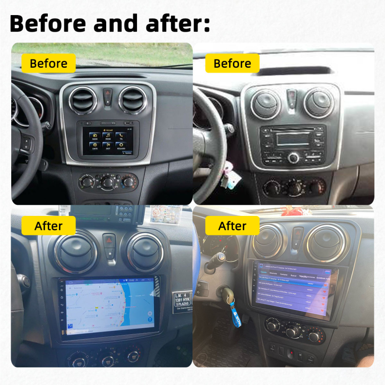Мултимедия за Dacia Logan 2 Sandero (2012-2019) 9" - Image 3