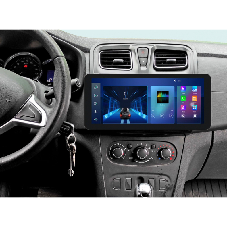 Мултимедия за Dacia Logan Sandero (2012–2019) 12.3" - Image 2
