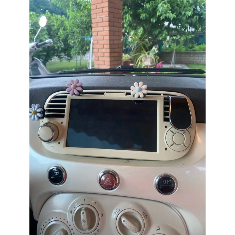 Мултимедия за Fiat 500 (2007-2015) 7" - Бежова - Image 2