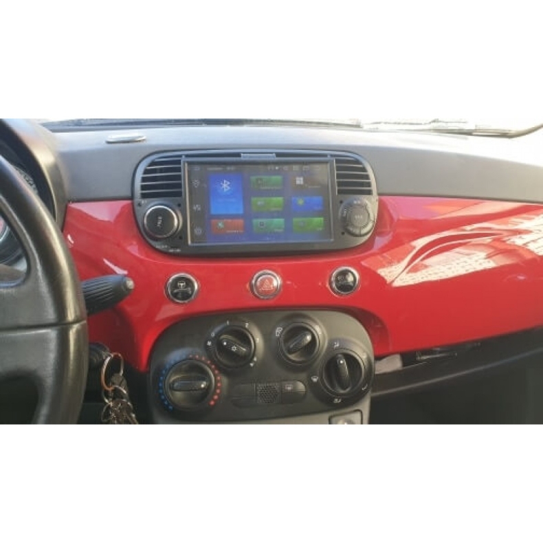 Мултимедия за Fiat 500 (2007-2015) 7" - Черна - РАЗПРОДАЖБА - Image 2