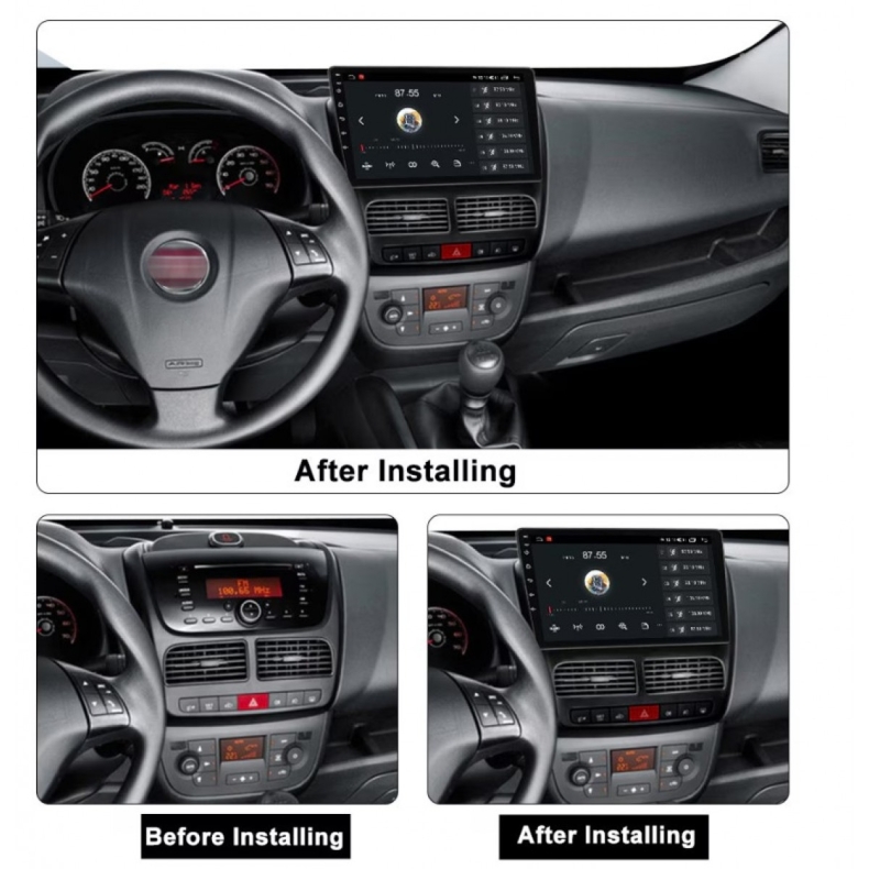 Мултимедия за Fiat Doblo (2010-2015) Opel Combo (2011-2018) 10" - 1DIN - Image 3