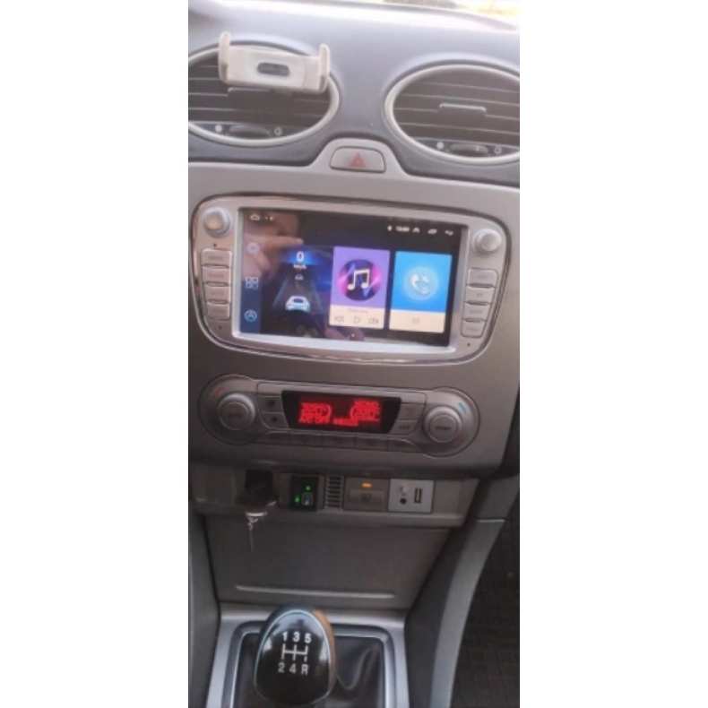 Мултимедия за Ford Mondeo Focus S-Max (2006-2013) 7" - Сребриста - Image 2