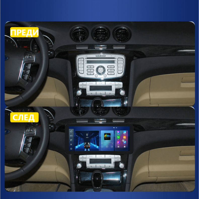 Мултимедия за Ford S-MAX Galaxy (2006–2015) 12.3“ - Климатроник - Image 2