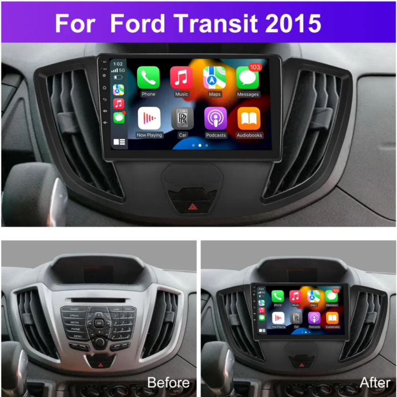 Мултимедия за Ford Transit (2015-2021) 9" - Тип C - Image 3