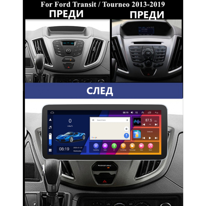 Мултимедия за Ford Transit Tourneo Custom (2015-2021) 12.3″ - Тип D - Image 2