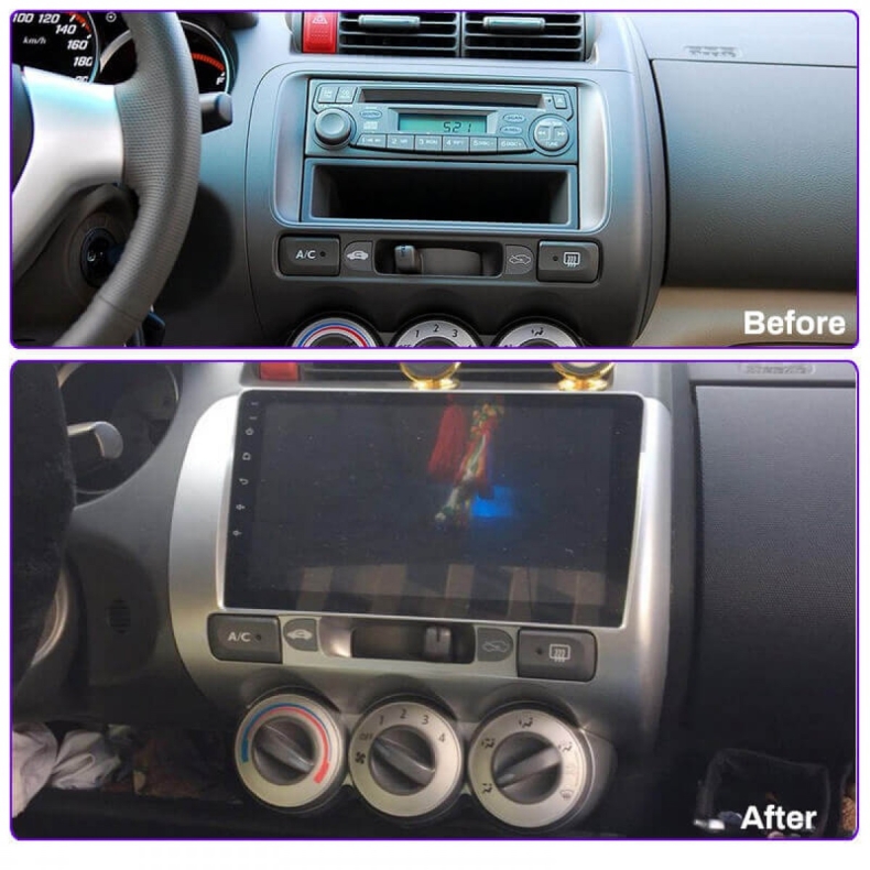 Мултимедия за Honda Jazz (2002-2007) 9" - Климатик - Image 3