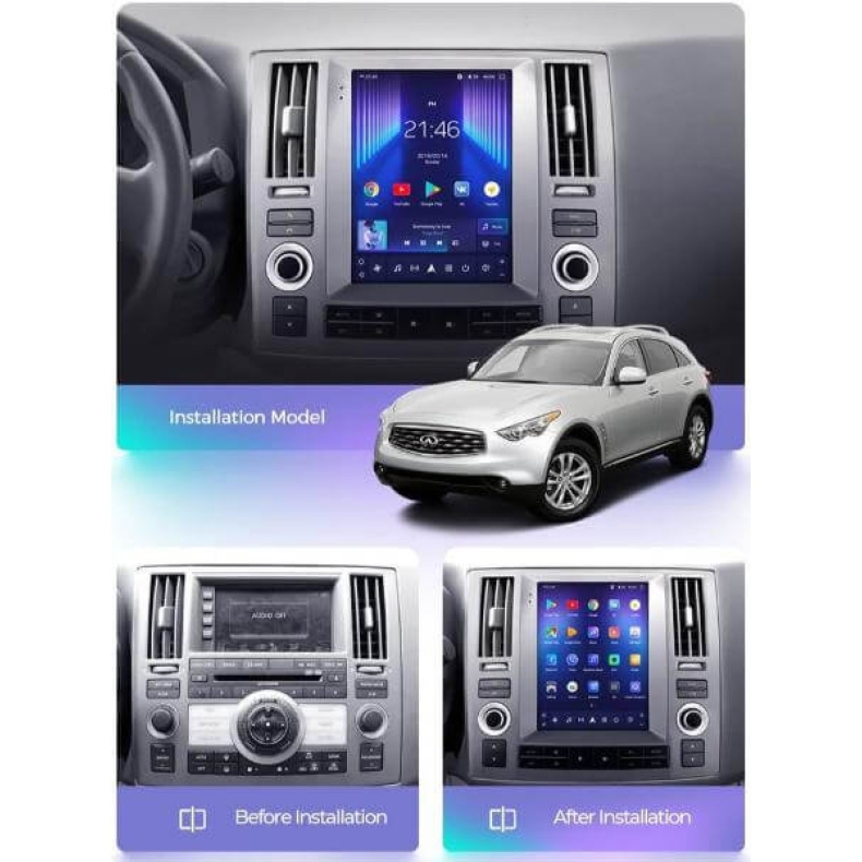 Мултимедия за Infiniti FX30 FX35 FX37 FX45 FX50 (2006-2008) 9.7" - Вертикална - Image 2