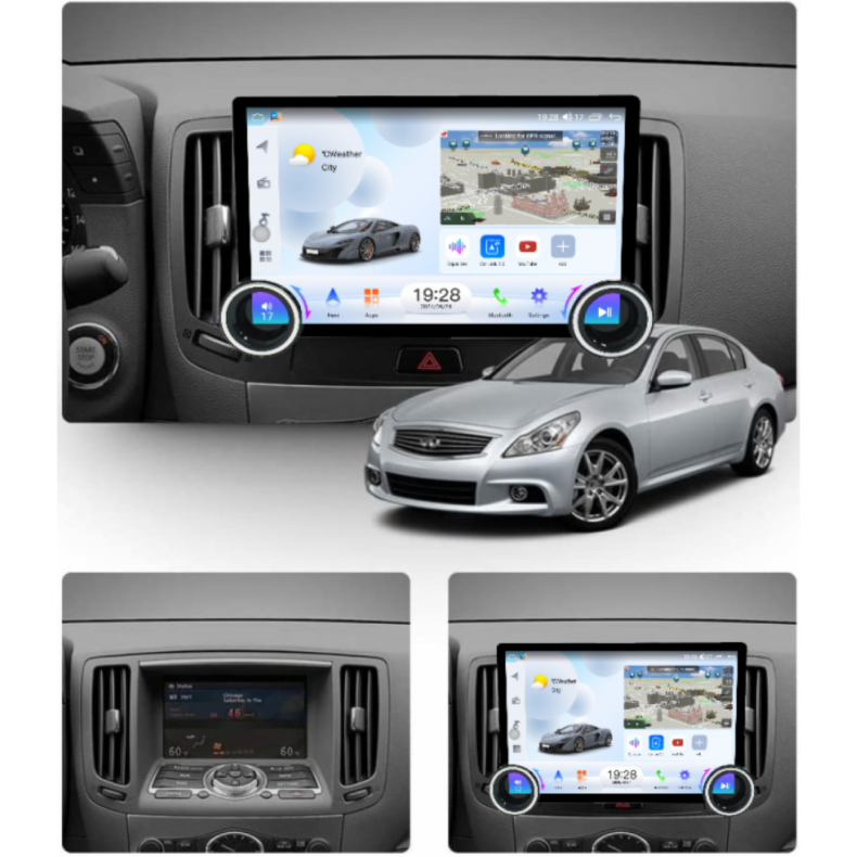 Мултимедия за Infiniti G25 G35 G37 Q40 Q60 (2007-2014) 11.5" - Image 2