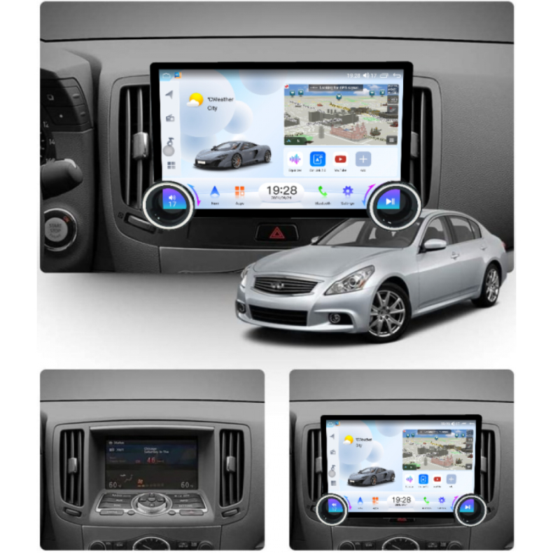 Мултимедия за Infiniti G25 G35 G37 Q40 Q60 (2007-2014) 11.5" - Image 2