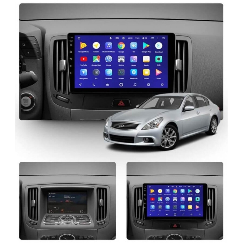 Мултимедия за Infiniti G25 G35 G37 Q40 Q60 (2007-2014) 9" - Image 4