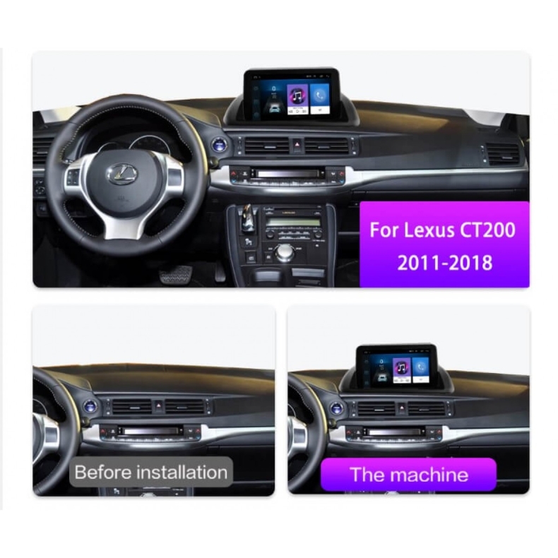 Мултимедия за Lexus CT200h (2011–2021) 9″ - Low - Image 4