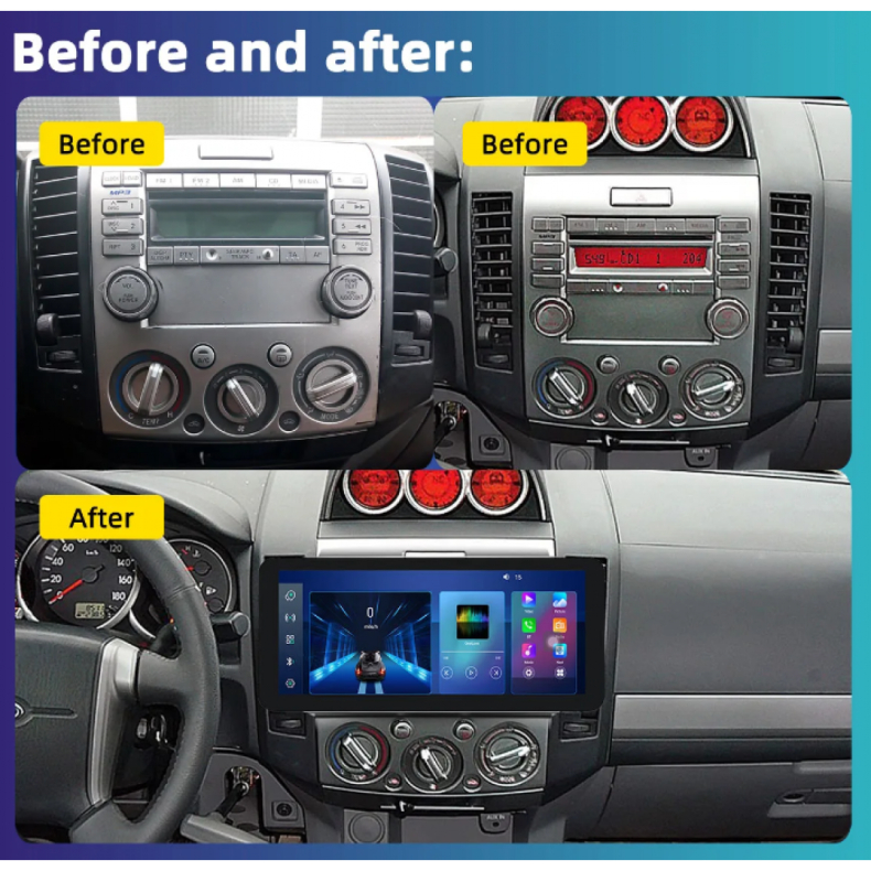 Мултимедия за Mazda BT50 Ford Everest Ranger (2006–2010) 12.3″ - Image 2