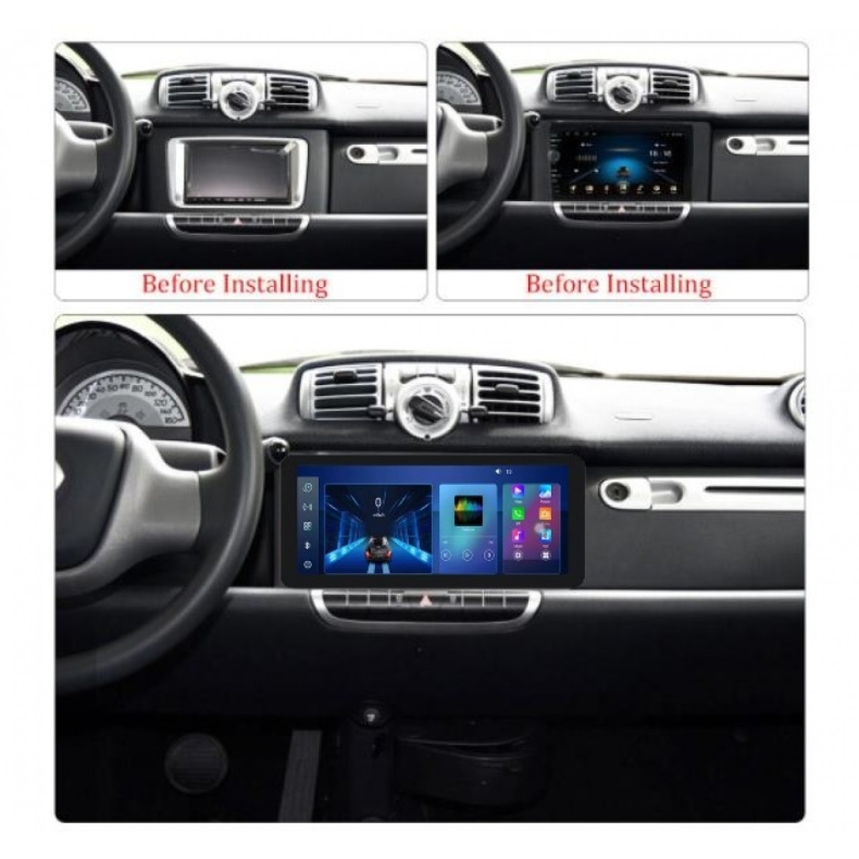 Мултимедия за Mercedes‑Benz Smart Fortwo W451 (2011–2015) 12.3" - Image 2
