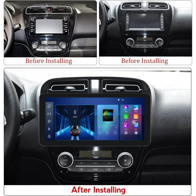 Мултимедия за Mitsubishi Mirage Attrage Space Star (2012–2022) 12.3″ - Image 2