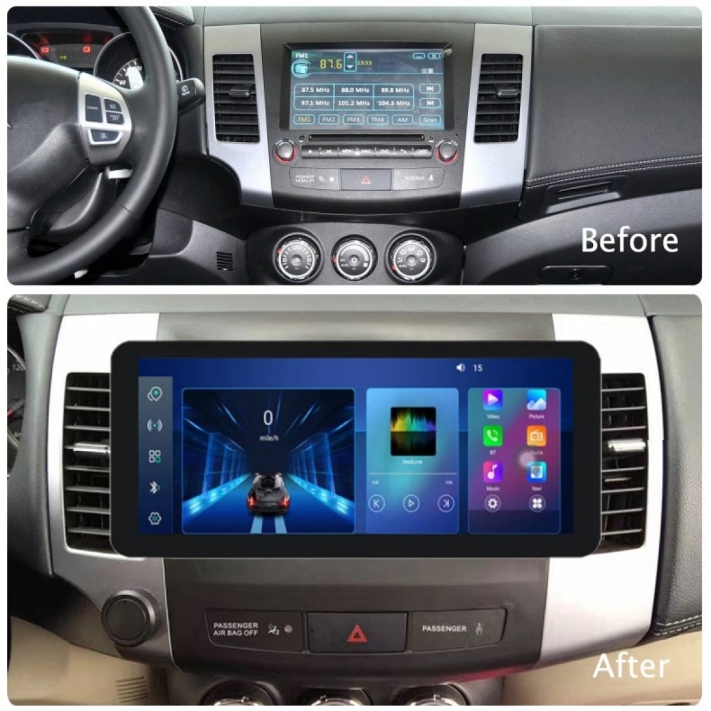 Мултимедия за Mitsubishi Outlander Peugeot 4007 Citroen C‑Crosser (2006–2012) 12.3″ - Image 2