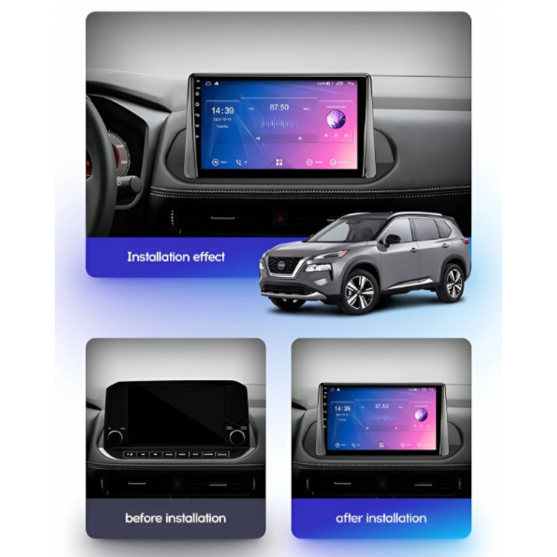 Мултимедия за Nissan X-Trail Rogue (2020–2024) 10″ - Low - Image 3