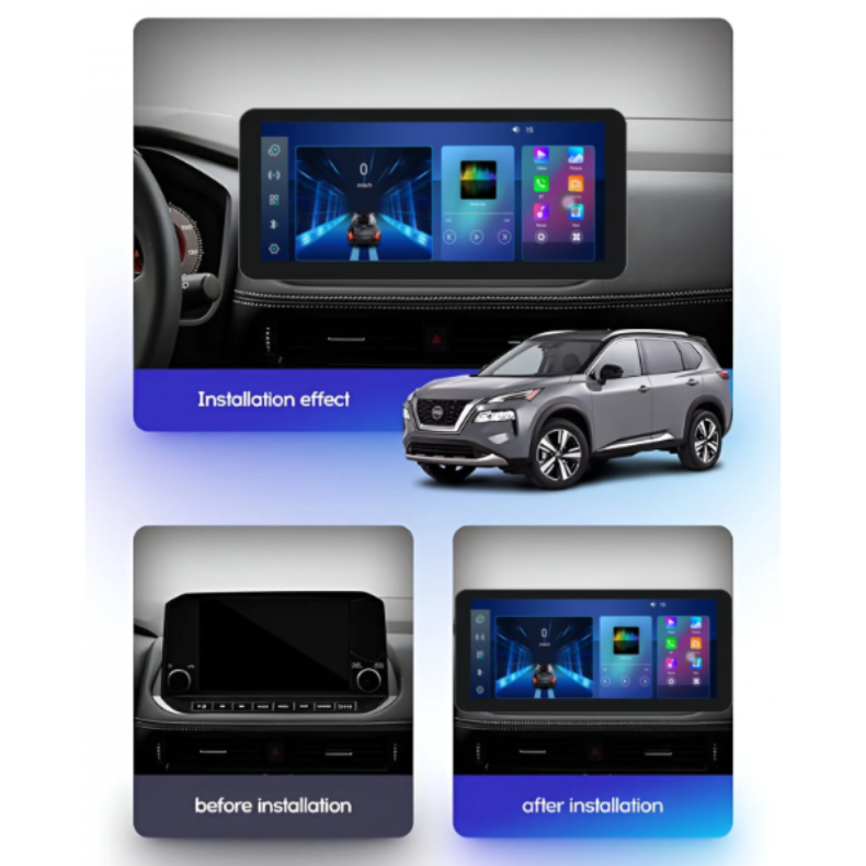 Мултимедия за Nissan X-Trail Rogue (2020–2024) 12.3″ - Low - Image 2