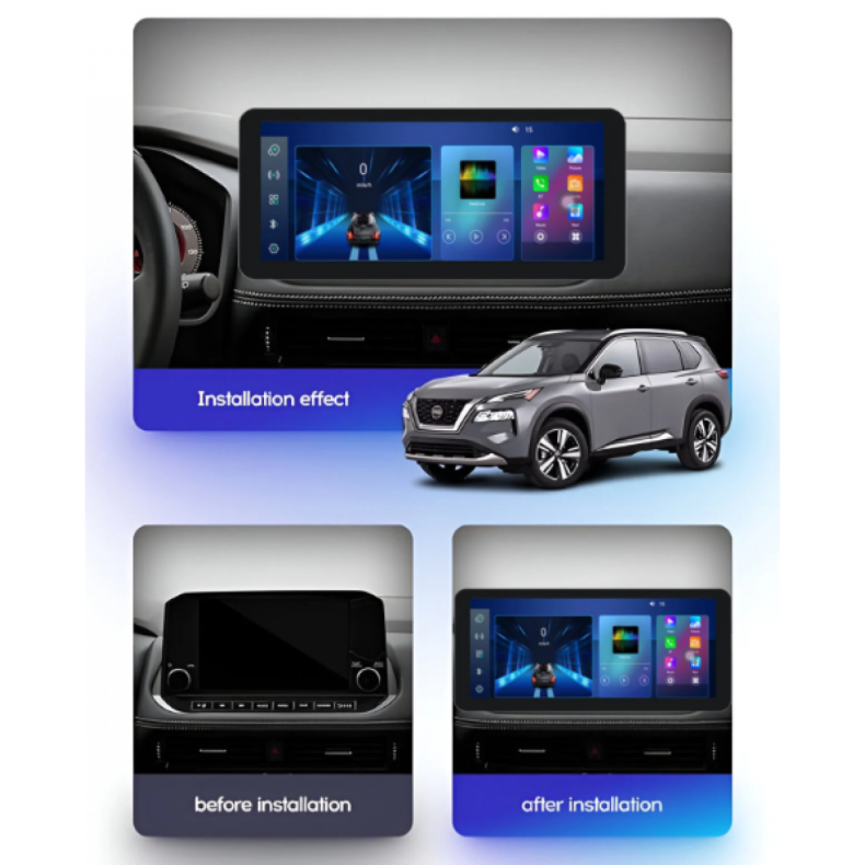 Мултимедия за Nissan X-Trail Rogue (2020–2024) 12.3″ - Low - Image 2