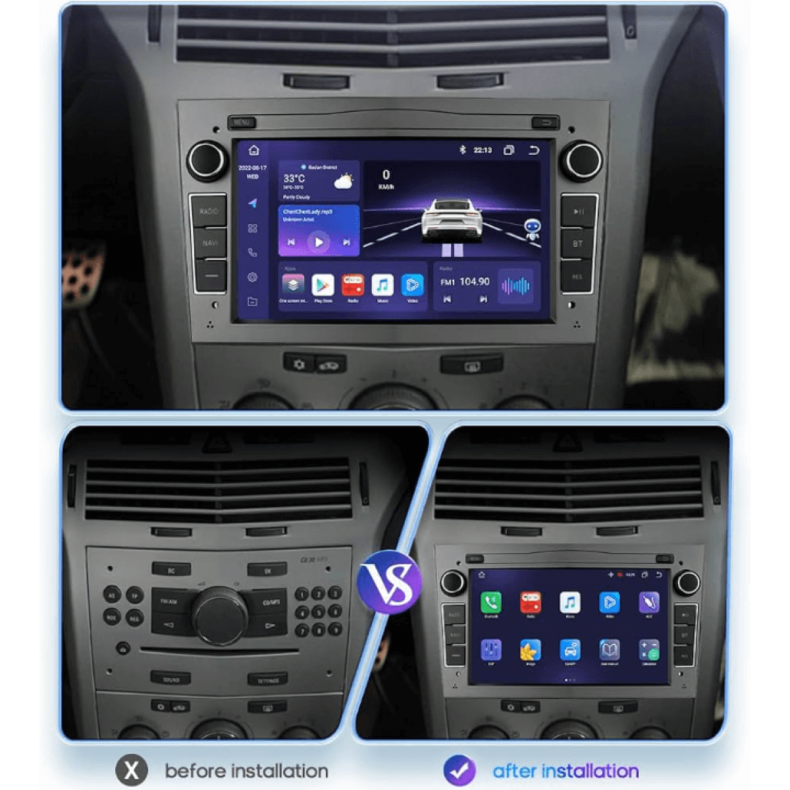 Мултимедия за Opel Astra Vectra Zafira Suzuki Ignis 7" Графит - Image 6