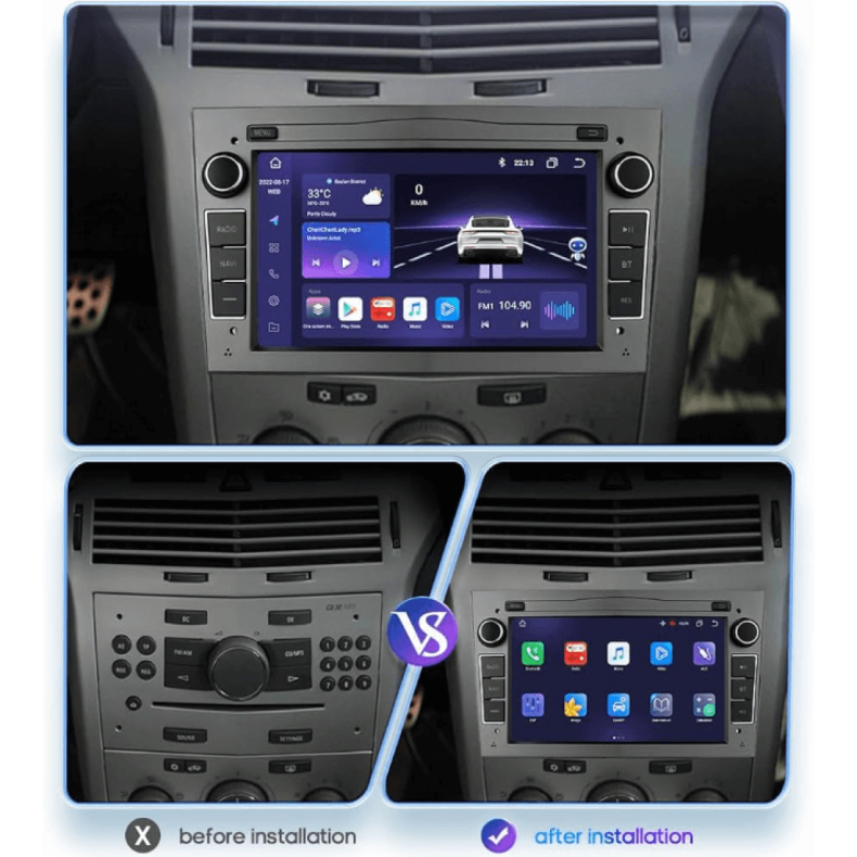 Мултимедия за Opel Astra Vectra Zafira Suzuki Ignis 7" Графит - Image 6