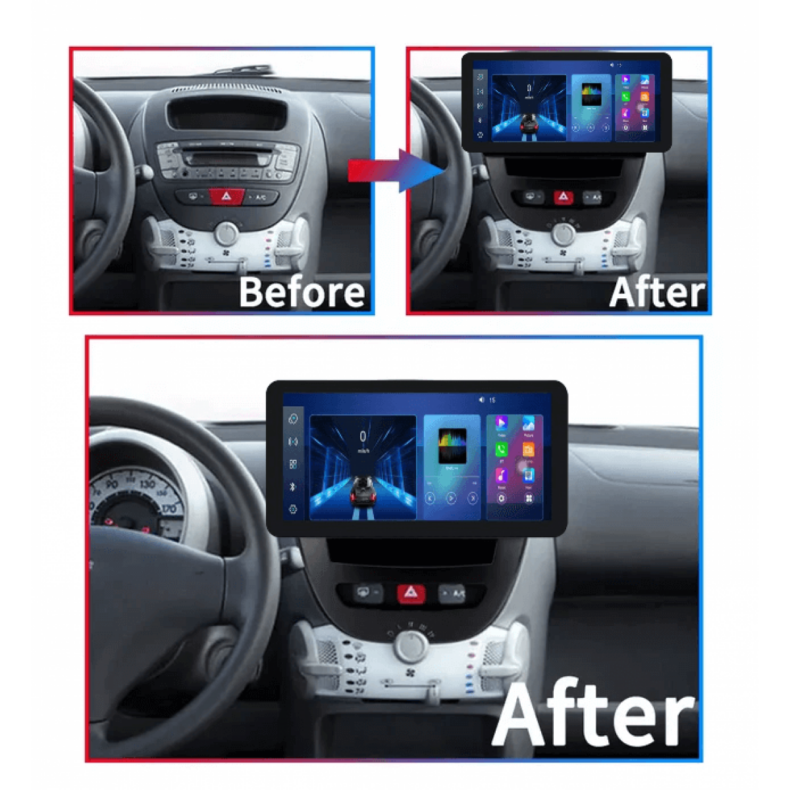 Мултимедия за Peugeot 107 Toyota Aygo Citroen C1 (2005–2014) 12.3″ - Image 2