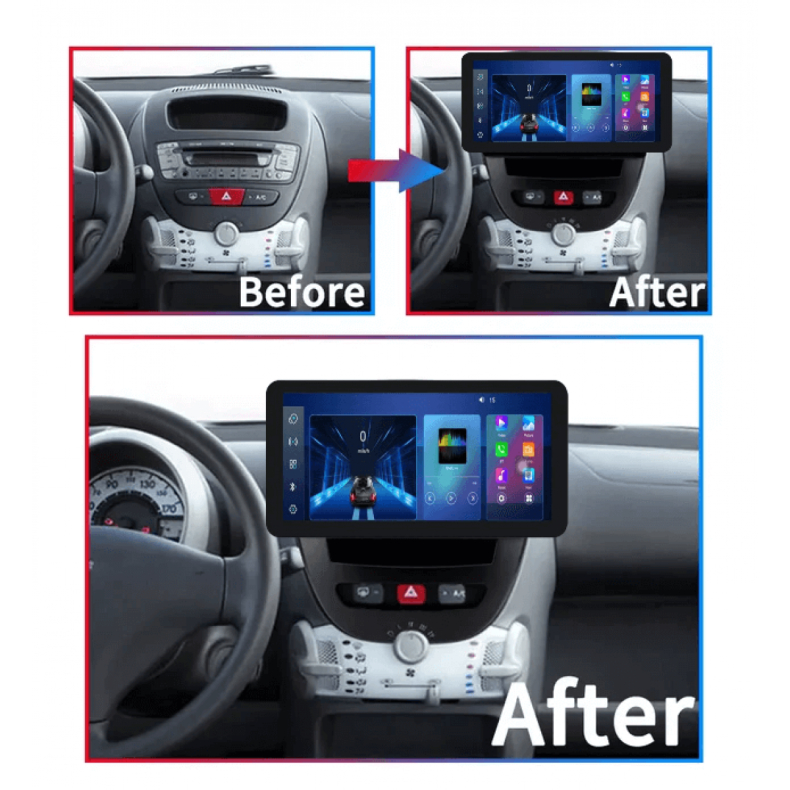 Мултимедия за Peugeot 107 Toyota Aygo Citroen C1 (2005–2014) 12.3″ - Image 2