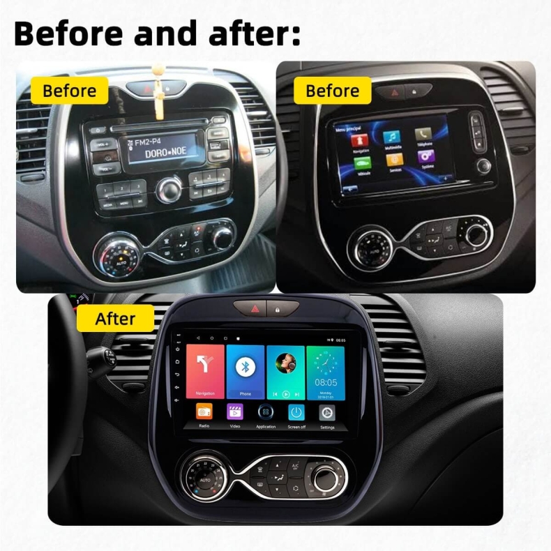 Мултимедия за Renault Captur (2013–2017) 9" - Климатроник - Image 3