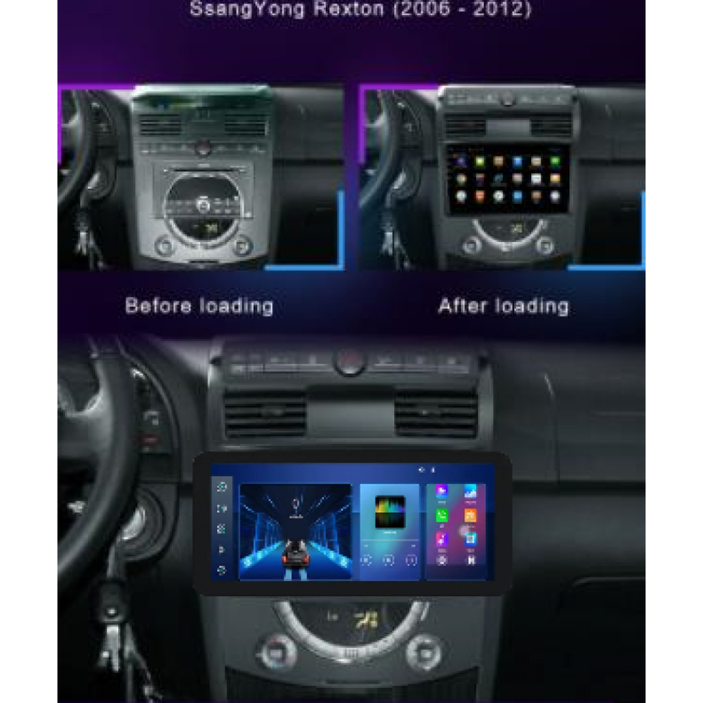 Мултимедия за SsangYong Rexton (2006–2012) 12.3" - Image 2