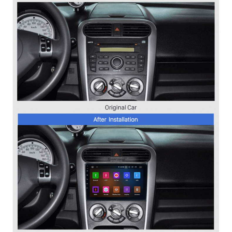 Мултимедия за Suzuki Splash Opel Agila (2008–2012) 9" - Image 3