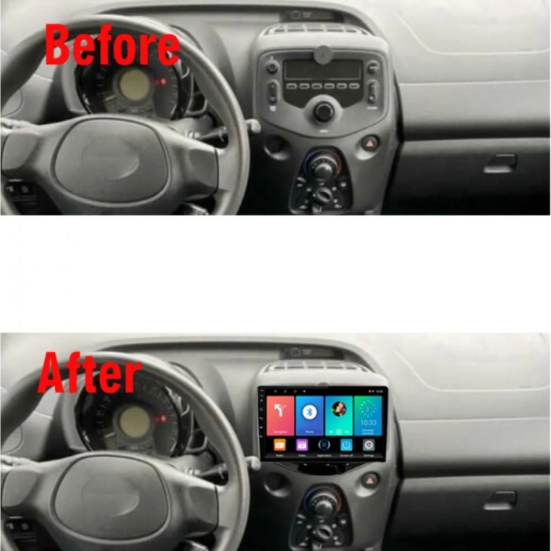 Мултимедия за Toyota Aygo Peugeot 108 Citroen C1 (2016-2020) 9" - Image 3