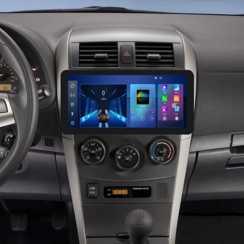 Мултимедия за Toyota Corolla (2006–2012) 12.3″ - Сребриста - Image 2