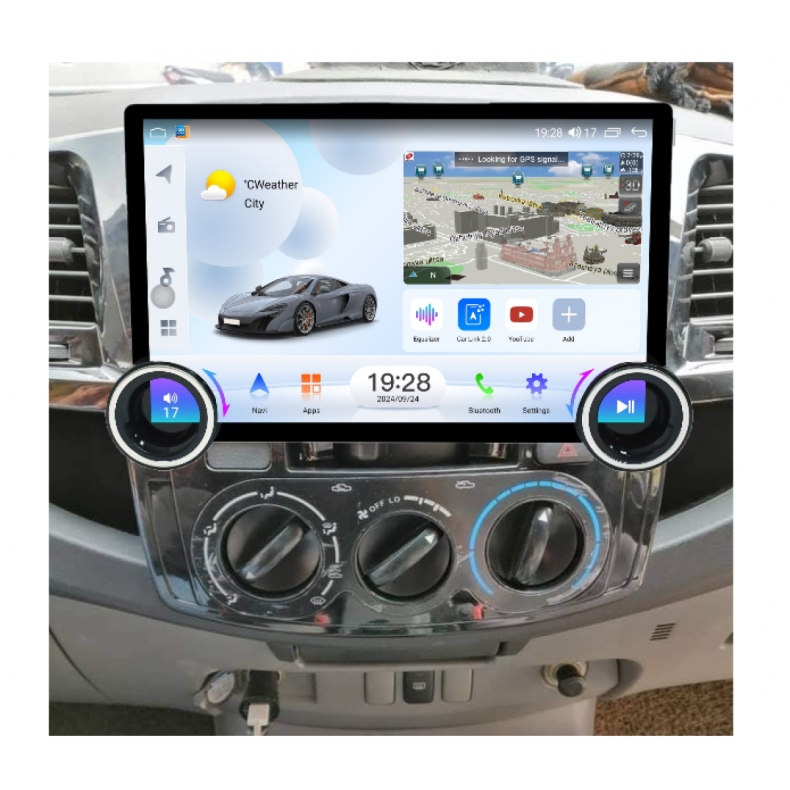 Мултимедия за Toyota Hilux (2005–2010) 11.5″ - Климатик - Image 2