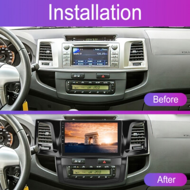 Мултимедия за Toyota Hilux (2010–2015) 9″ - Климатроник - Image 3