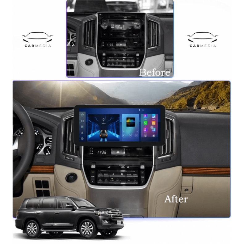 Мултимедия за Toyota Land Cruiser 200 (2016-2018) 12.3" - Low - Image 2