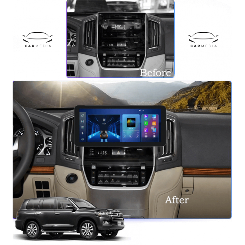 Мултимедия за Toyota Land Cruiser 200 (2016-2018) 12.3" - Low - Image 2