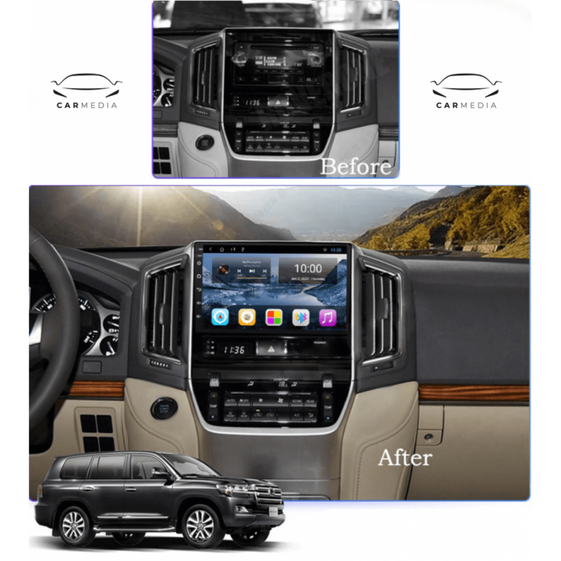 Мултимедия за Toyota Land Cruiser 200 (2016-2018) 9" - Low - Image 3