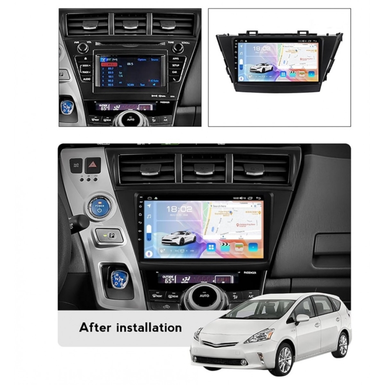 Мултимедия за Toyota Prius Plus Prius  Alpha (2012–2015) 9″ - Image 3