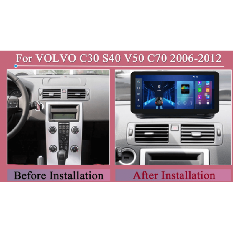 Мултимедия за Volvo C30 S40 V50 C70 (2004–2013) 12.3" - Image 2